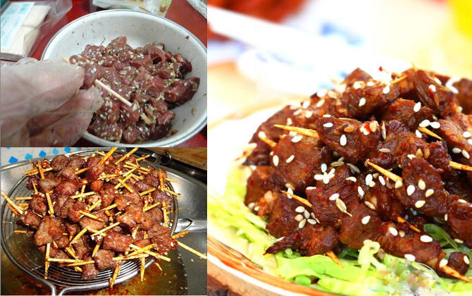 Kết quả hình ảnh cho Bò chiên tẩm vừng