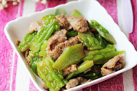 Kết quả hình ảnh cho khổ qua xào thịt bò