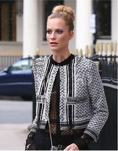 Kết quả hình ảnh cho Tweed Jacket sao châu âu