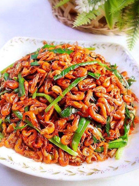 Kết quả hình ảnh cho Tôm đồng xào hẹ