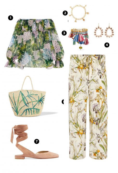 Quần ống rộng họa tiết điệu đà cho ngày hè