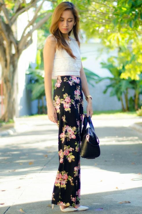 ELLE Style Calendar: Quần ống rộng hoạ tiết