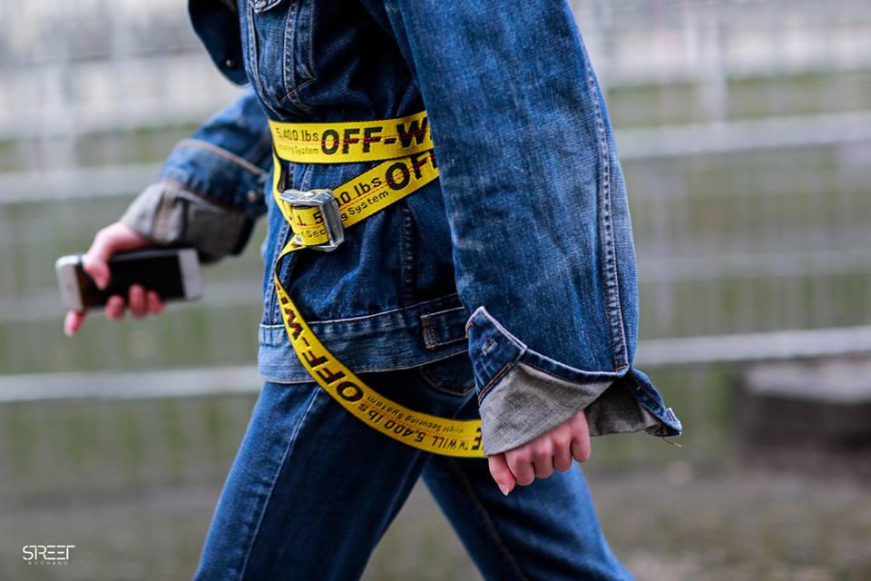 Kelbin Lei tiên phong với xu hướng dây đai Off White