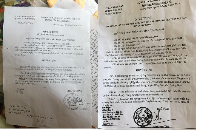 Cựu cán bộ Viện Kiểm sát “tuột xích” đem quyết định giả lừa dân