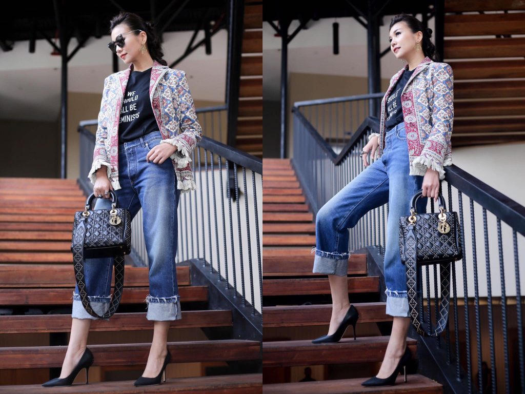 Fashionista Việt “rủ nhau” chọn sắc trắng-denim cho tủ đồ street style giữa tháng 7