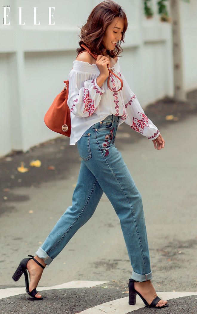 Gợi ý những cách mặc đẹp với áo trễ vai