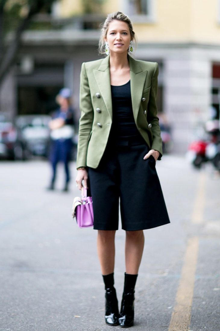 Blazer bermuda short cong thuc phoi do sanh dieu cho mua he 5