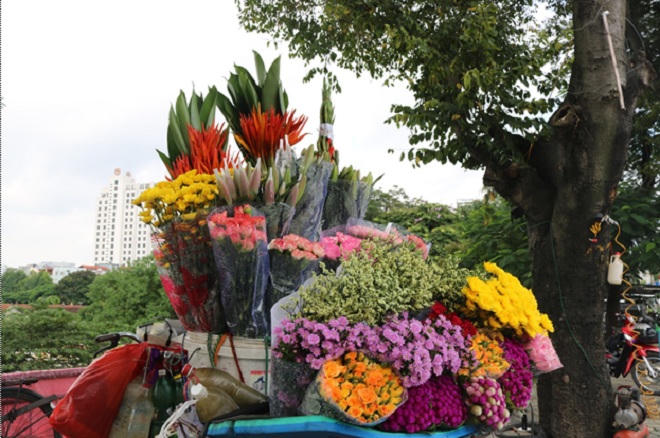Ngày 20/10: Giá hoa trên thị trường Hà Nội tăng mạnh