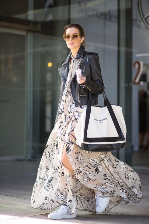 Váy hoa thanh lịch cho mùa thu