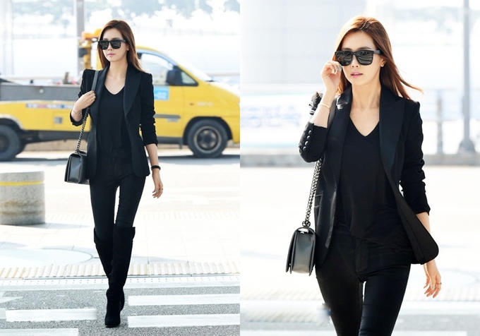 Thời trang sân bay của 'Nữ hoàng dao kéo' Lee Da Hae