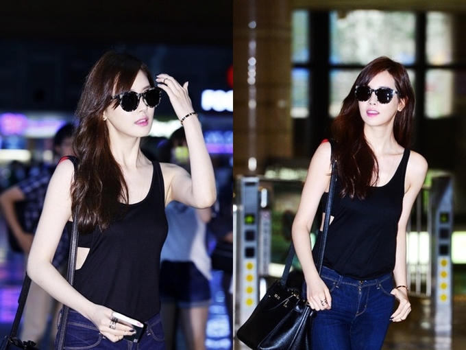 Thời trang sân bay của 'Nữ hoàng dao kéo' Lee Da Hae