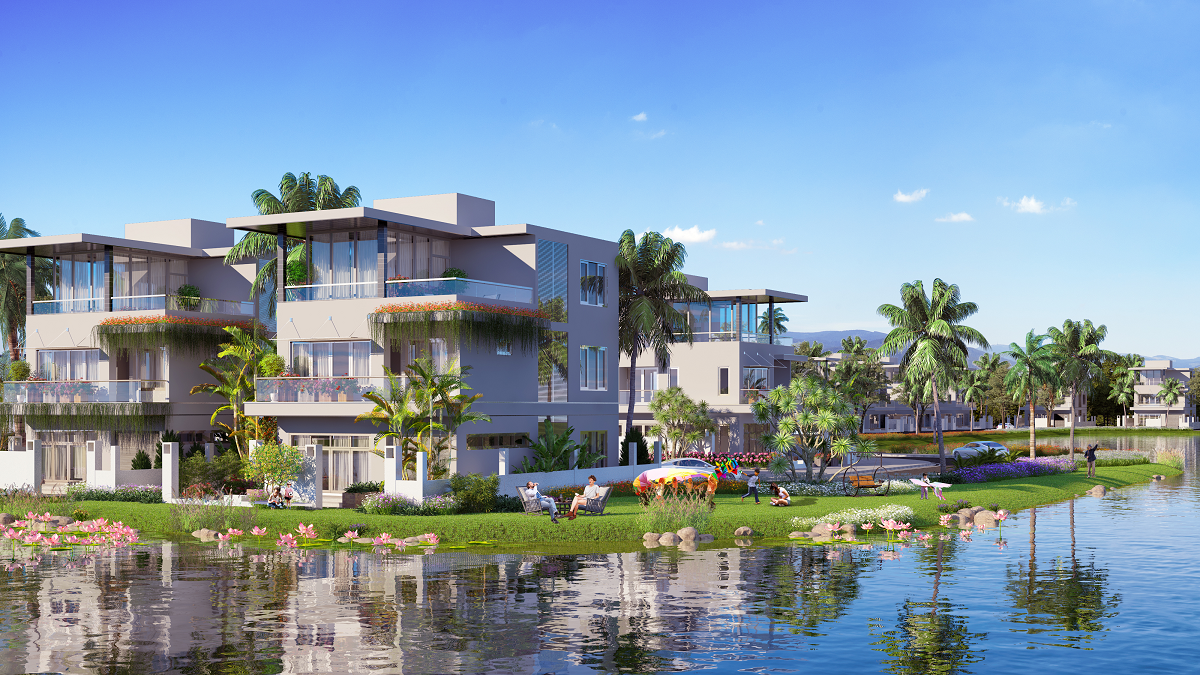 Biệt thự hướng hồ - thế chiêu tài lắm công phu giúp chủ nhân đắc lộc