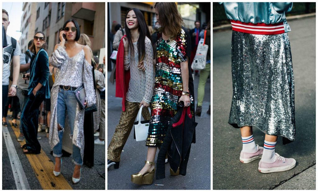 Party All Night với trang phục ánh kim