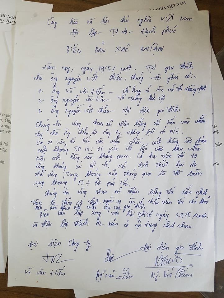 Lương Sơn (Hòa Bình): Doanh nghiệp nổ mìn, đá “bay thẳng” vào nhà dân