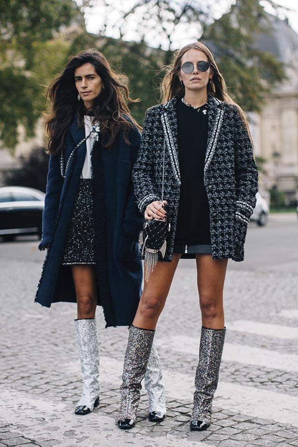 Giày cao gót lấp lánh cho đêm tiệc cuối năm