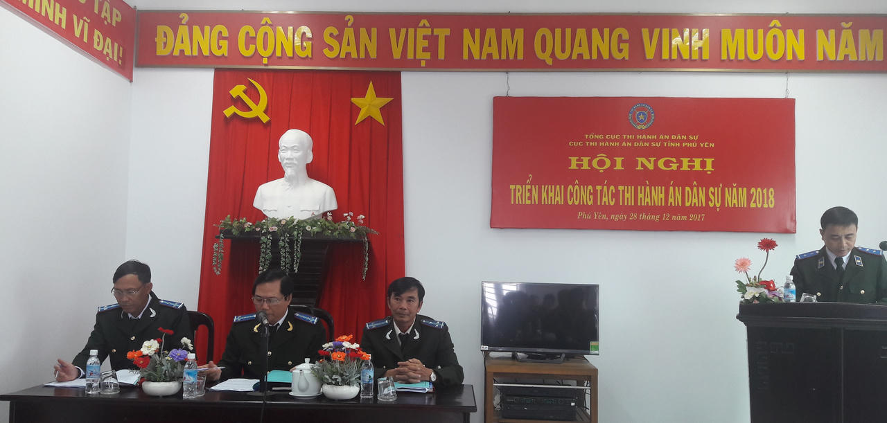 Phú Yên triển khai công tác thi hành án dân sự năm 2018