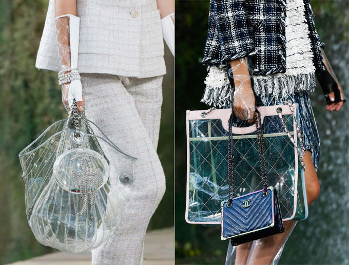 Thời gian gần đây, chất liệu trong suốt trở thành nguồn&nbsp;cảm hứng của nhiều nhà mốt. Chanel là một trong những thương hiệu lăng xê mẫu túi này nhiệt tình nhất.&nbsp;