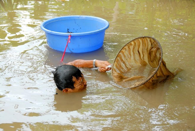 Những người theo nghề “đãi bùn ra tiền”