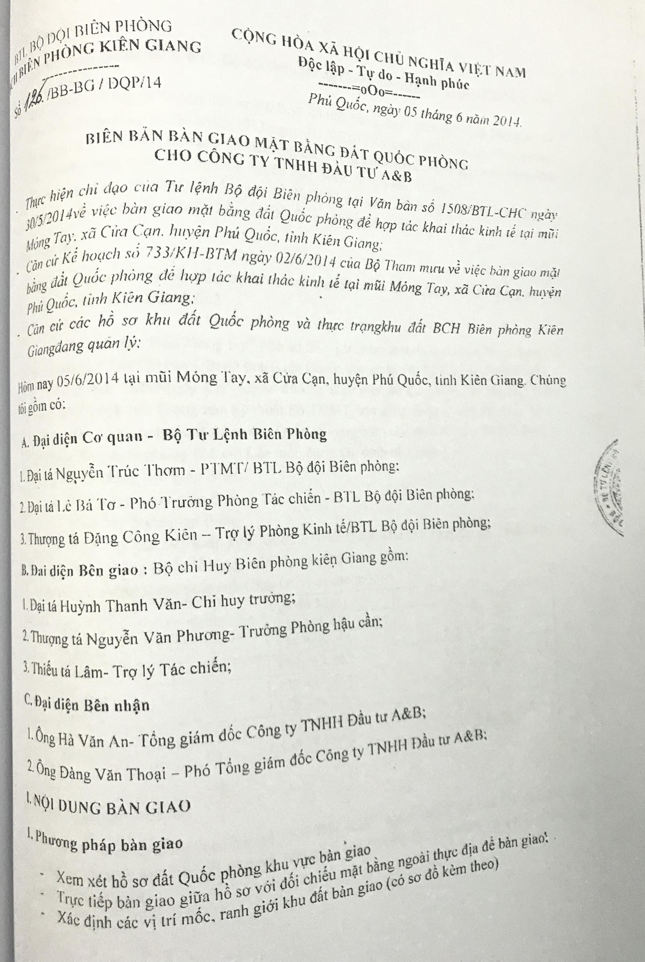 Làm rõ sự việc xung quanh dự án Móng Tay Resort: Công ty CP A B Phú Quốc lên tiếng