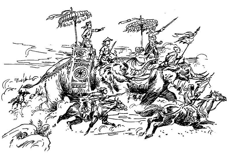 Trang phục lộng lẫy ra trận và cái chết của bà Trưng Trắc