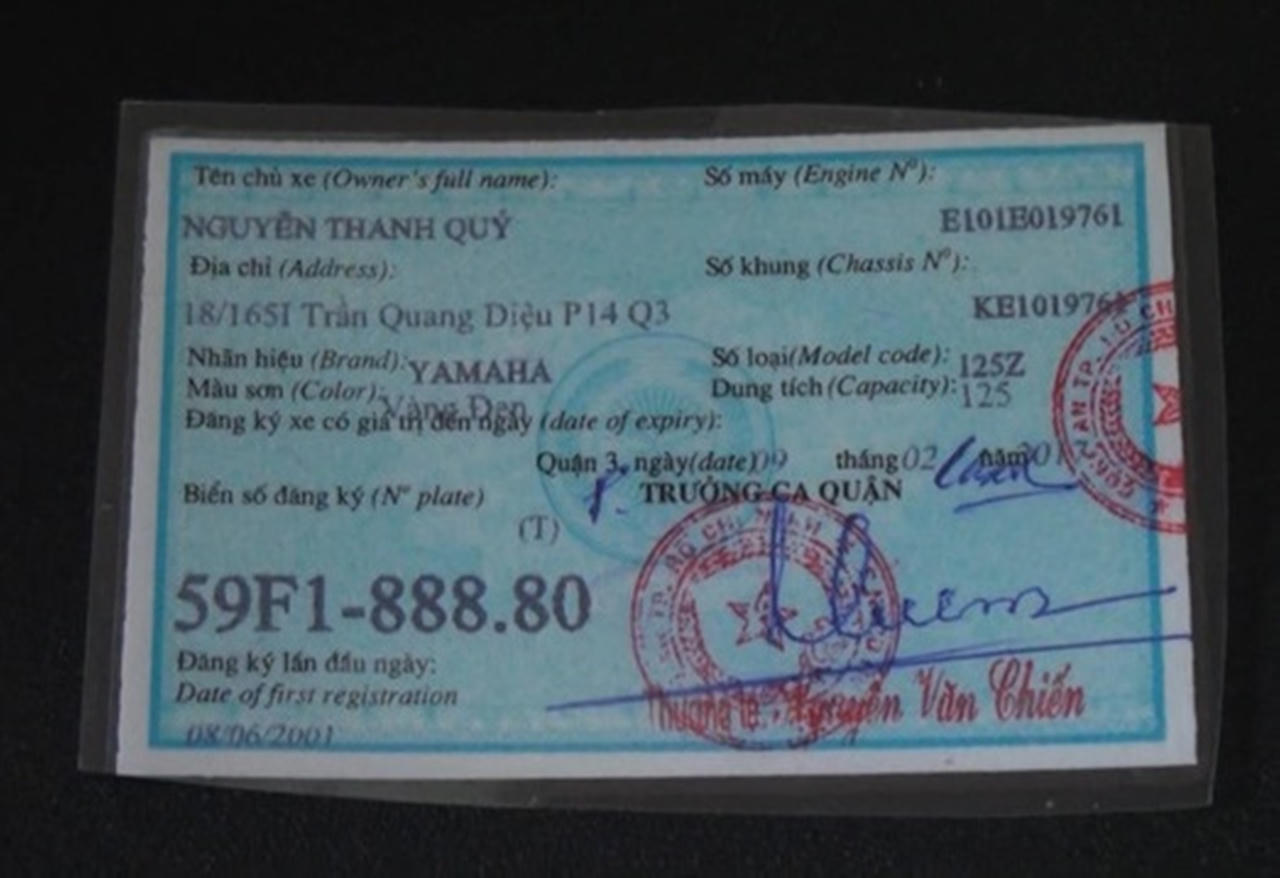 “Chặt đứt” đường dây làm giả biển số, giấy tờ để tiêu thụ xe gian