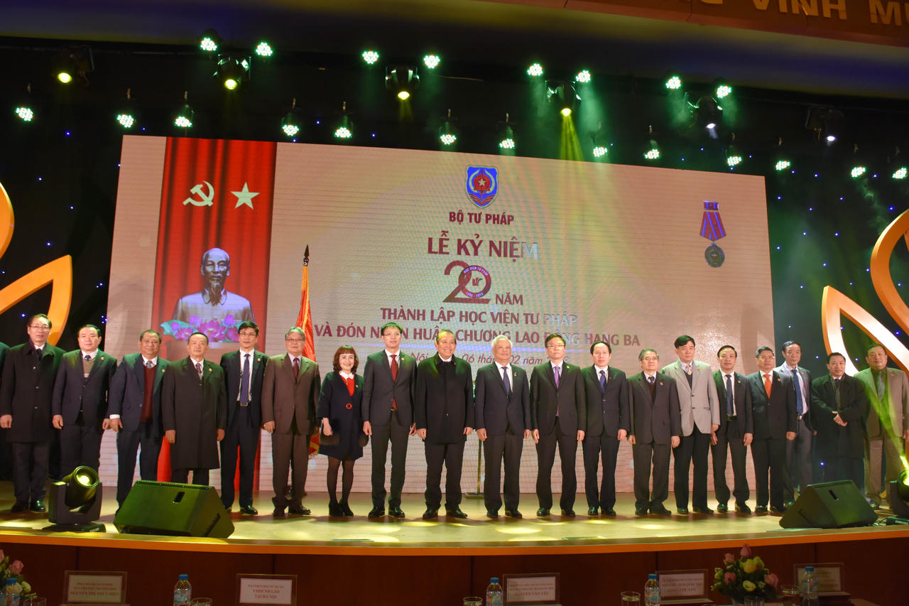 Ghi nhận thành quả 20 năm nỗ lực của Học viện Tư pháp