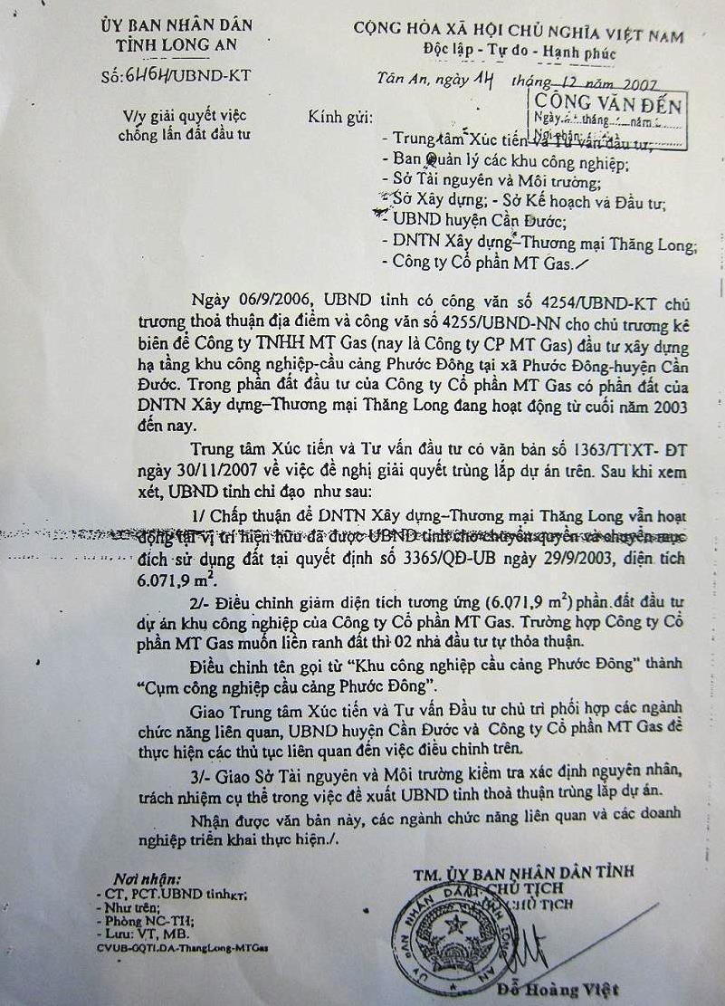 Tiếp vụ Chủ đầu tư thiệt hại, nhà nước thất thu hàng trăm tỷ đồng...":  Công văn Phó chủ tịch “địch” với quyết định của Chủ tịch!
