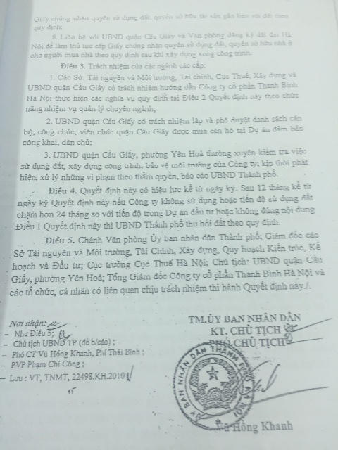 Xây dựng chung cư 19 tầng tại quận Cầu Giấy: Tuân thủ đúng các quy định của pháp luật