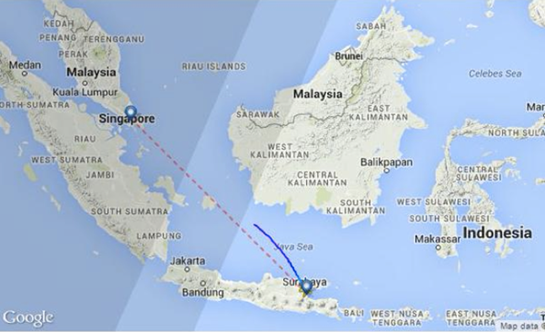 Máy bay của hãng AirAsia chở 162 người mất tích