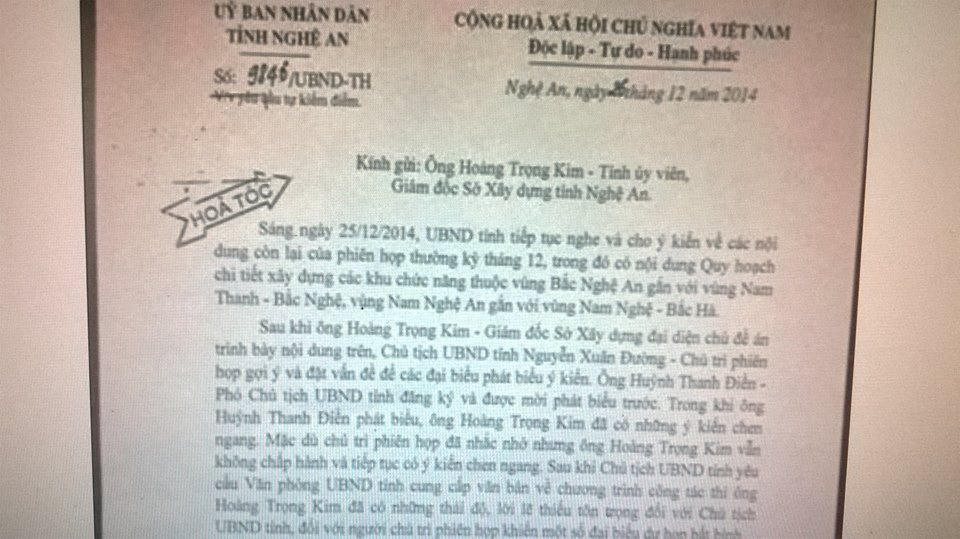  “Cãi lời” Chủ tịch tỉnh, một giám đốc sở bị kiểm điểm