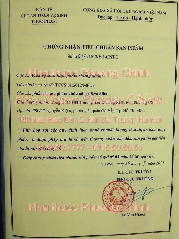 TPCN Best Slim bị cấm vẫn rao bán công khai