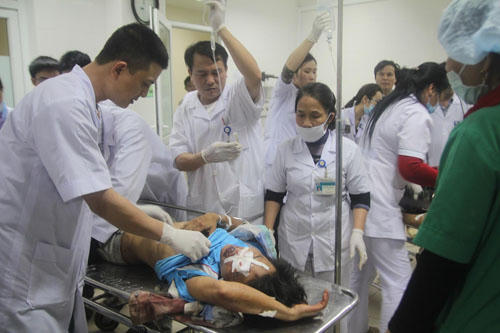 Vụ sập giàn giáo công trường Formosa: 13 người đã thiệt mạng