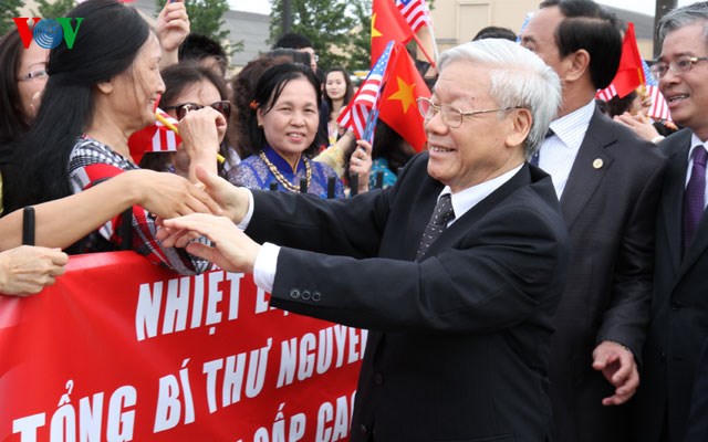 Tổng Bí thư Nguyễn Phú Trọng đã tới thủ đô Washington DC