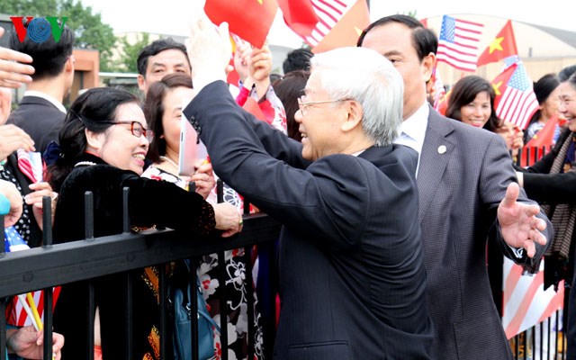 Tổng Bí thư Nguyễn Phú Trọng đã tới thủ đô Washington DC