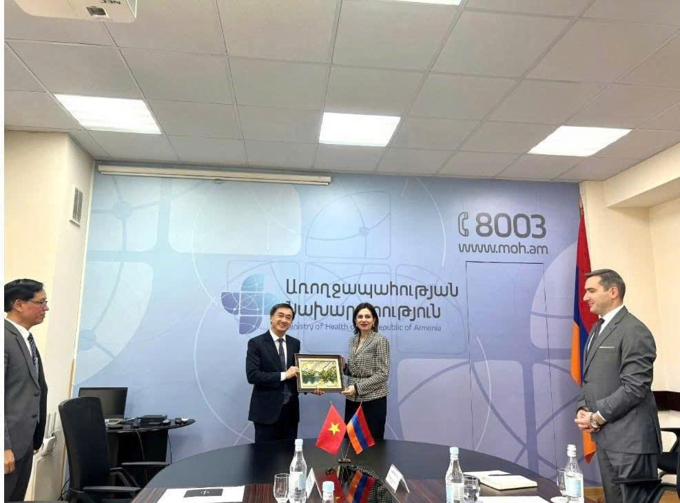 Tăng cường hợp tác về y tế nhân chuyến thăm chính thức Cộng hòa Armenia của Chủ tịch Quốc hội Việt Nam