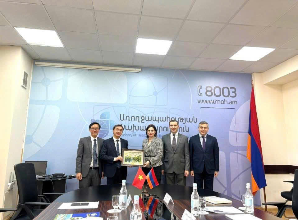 Tăng cường hợp tác về y tế nhân chuyến thăm chính thức Cộng hòa Armenia của Chủ tịch Quốc hội Việt Nam