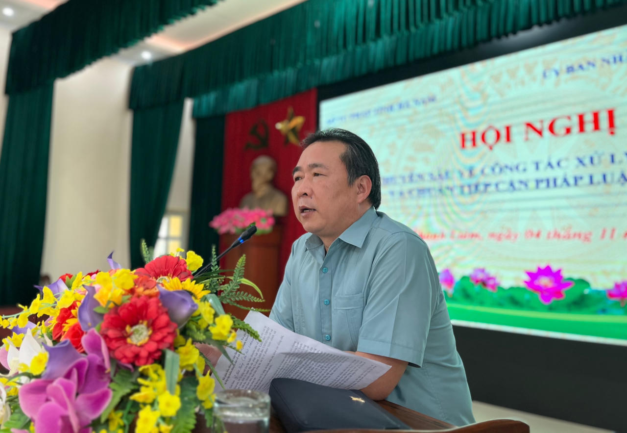 Thanh Liêm (Hà Nam): Tập huấn chuyên sâu về công tác xử lý vi phạm hành chính và chuẩn tiếp cận pháp luật