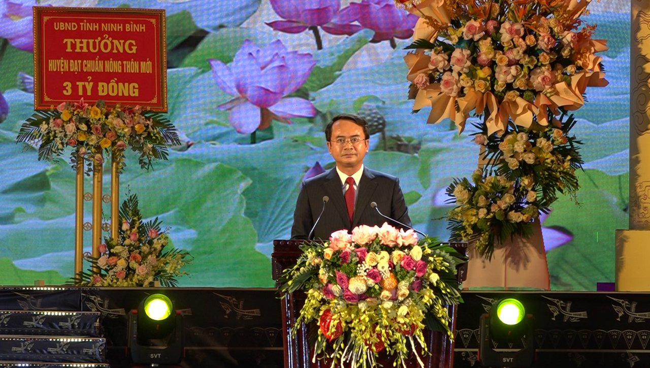 Lễ kỷ niệm 160 danh xưng Nho Quan và đón bằng công nhận huyện đạt chuẩn nông thôn mới