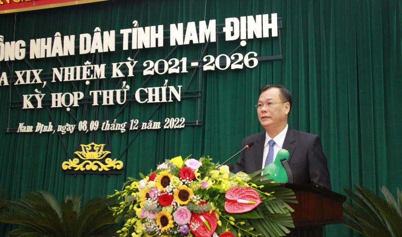 Khai mạc Kỳ họp thứ 9 HĐND tỉnh Nam Định khóa XIX, nhiệm kỳ 2021-2026