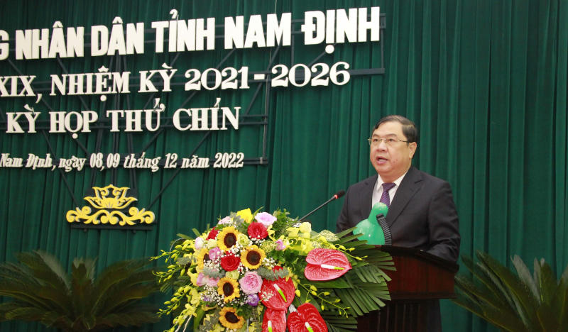 Khai mạc Kỳ họp thứ 9 HĐND tỉnh Nam Định khóa XIX, nhiệm kỳ 2021-2026
