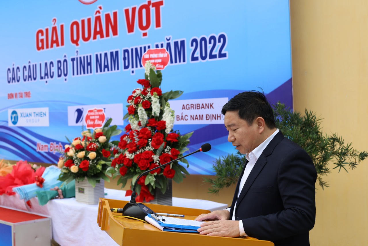 Khai mạc giải Quần vợt các Câu lạc bộ tỉnh Nam Định năm 2022