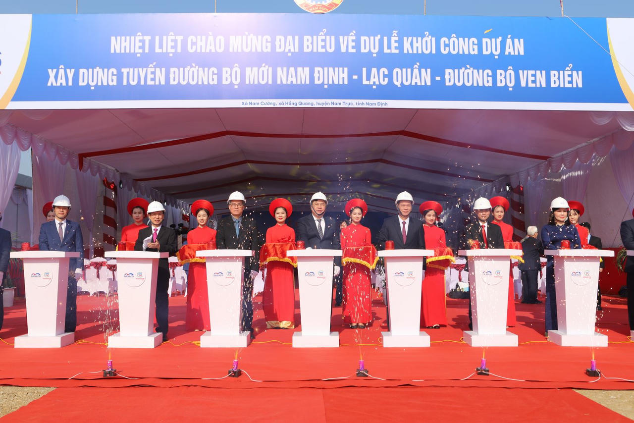 Nam Định: Khởi công tuyến đường 8 làn gần 6.000 tỉ đồng, nối trung tâm với ven biển