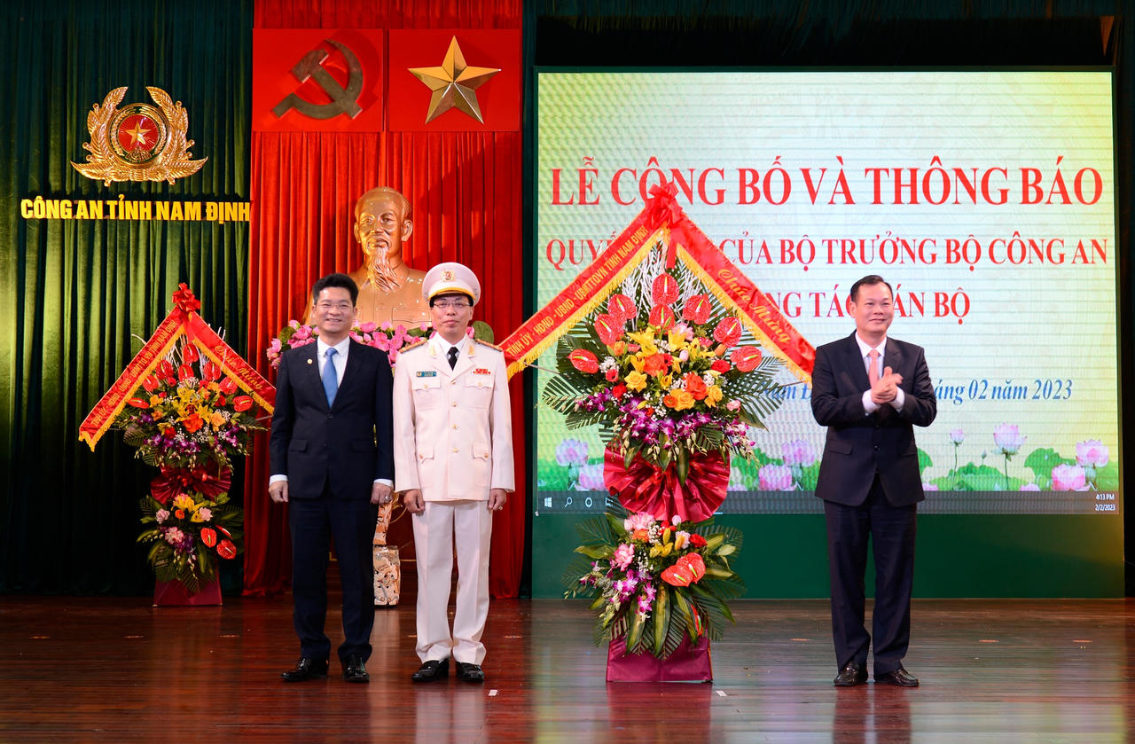 Công an tỉnh Nam Định có tân Phó Giám đốc