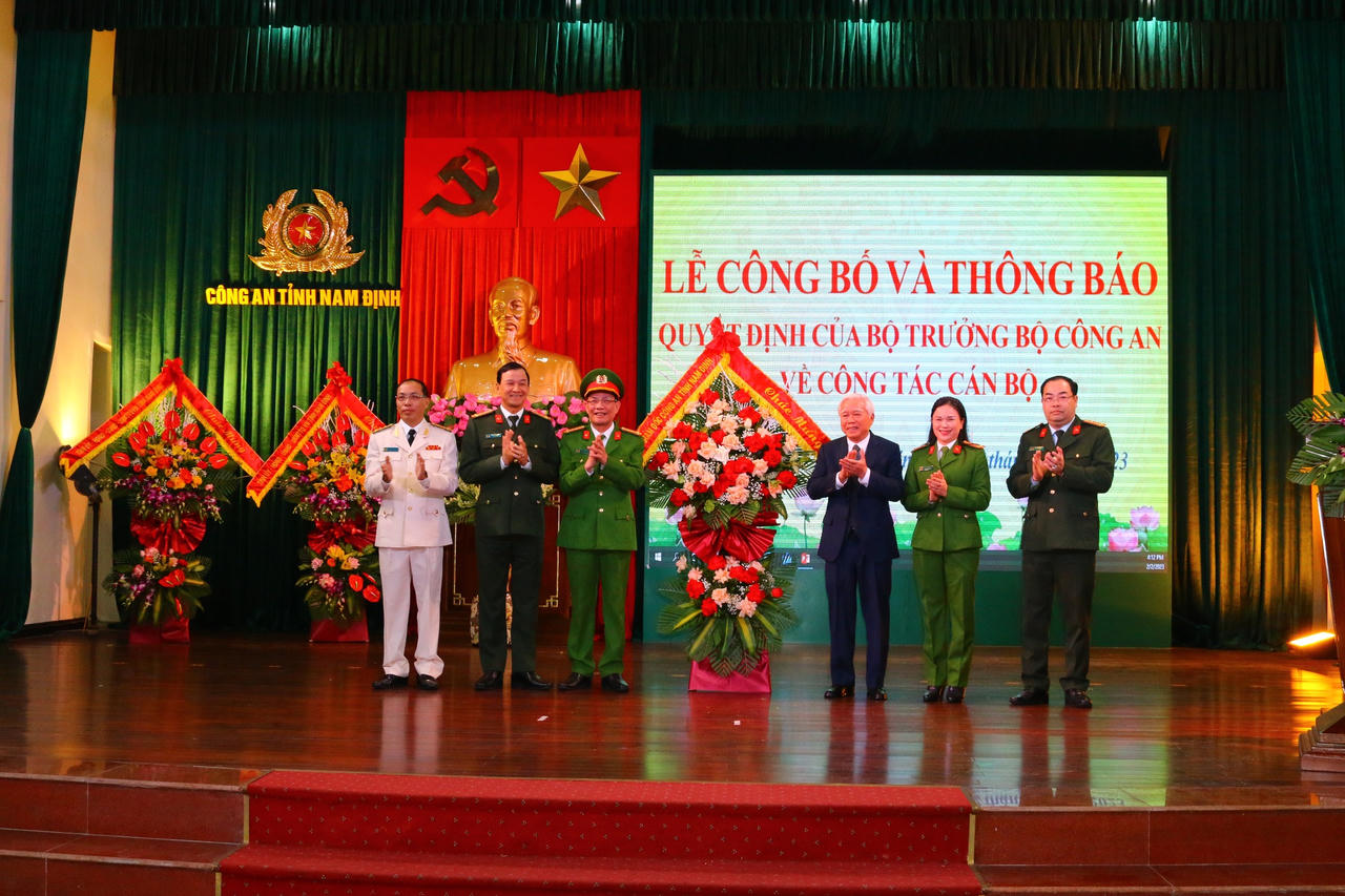 Công an tỉnh Nam Định có tân Phó Giám đốc