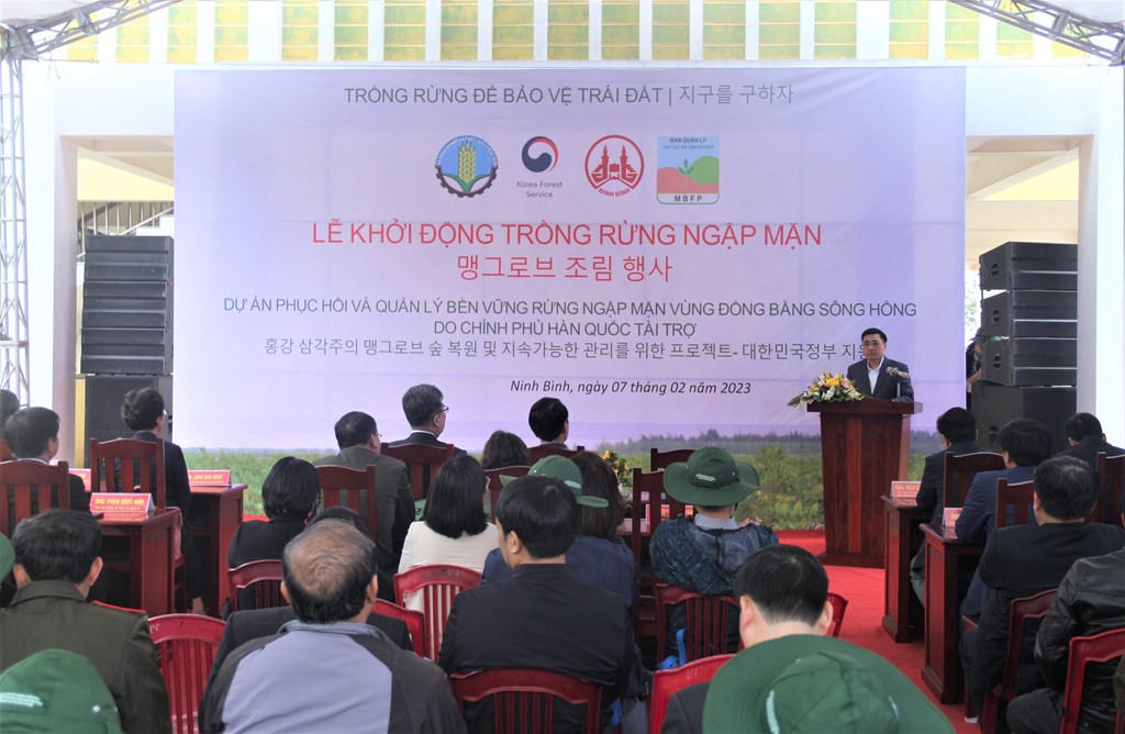 Khởi động Dự án trồng rừng ngập mặn do Chính phủ Hàn Quốc tài trợ tại Ninh Bình
