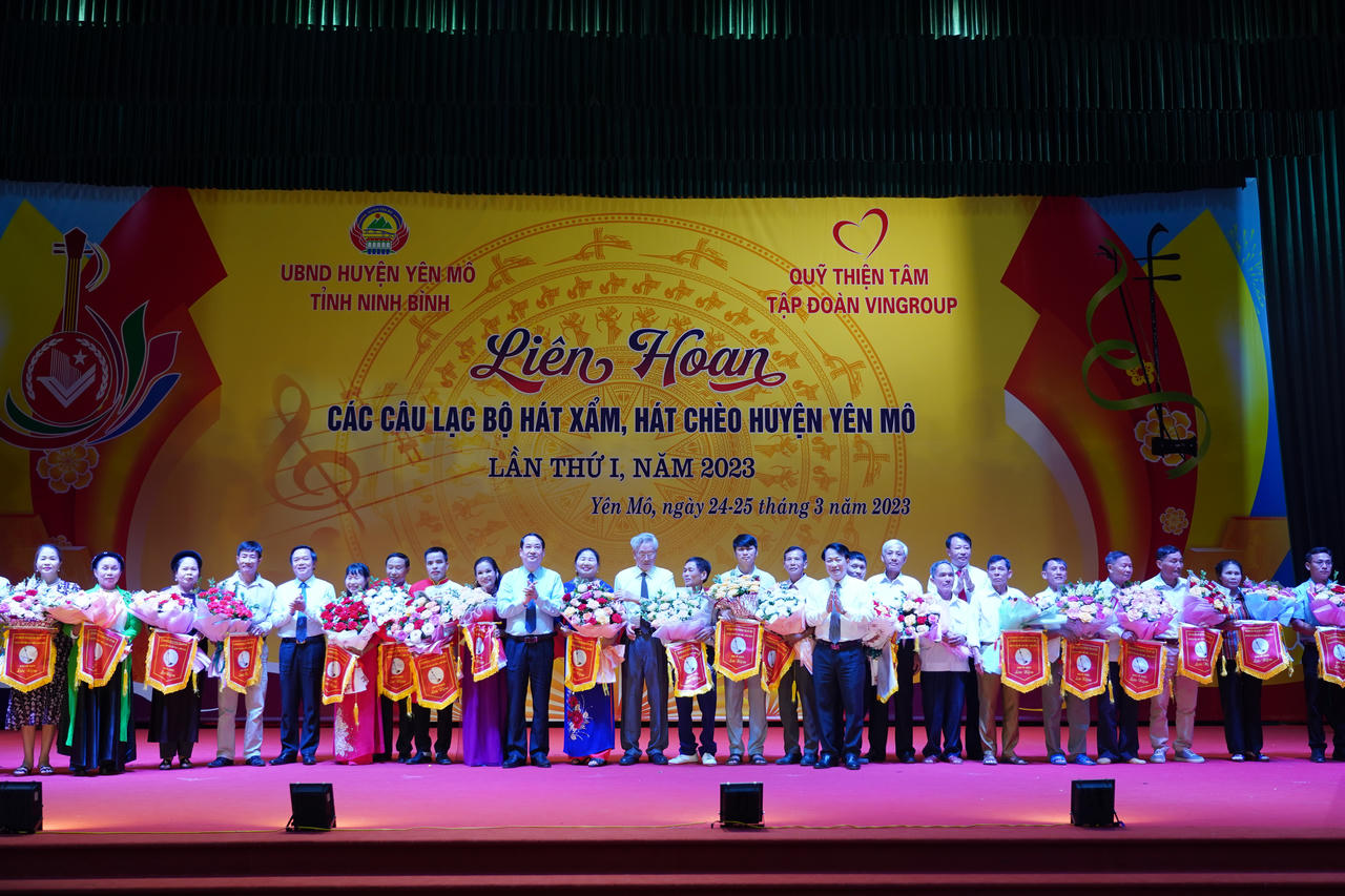 Khai mạc Liên hoan các CLB hát Xẩm, hát Chèo huyện Yên Mô lần thứ I năm 2023