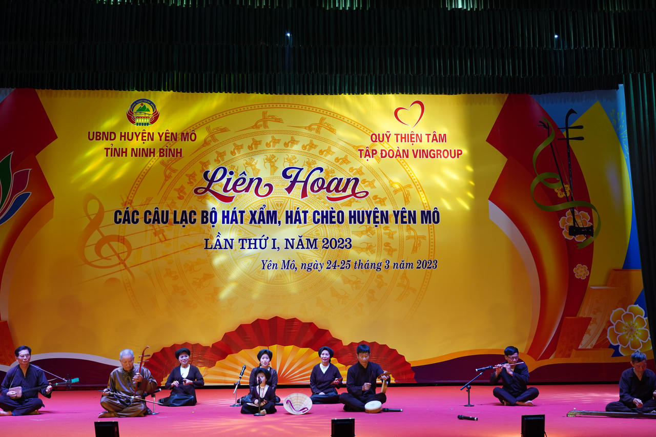 Khai mạc Liên hoan các CLB hát Xẩm, hát Chèo huyện Yên Mô lần thứ I năm 2023