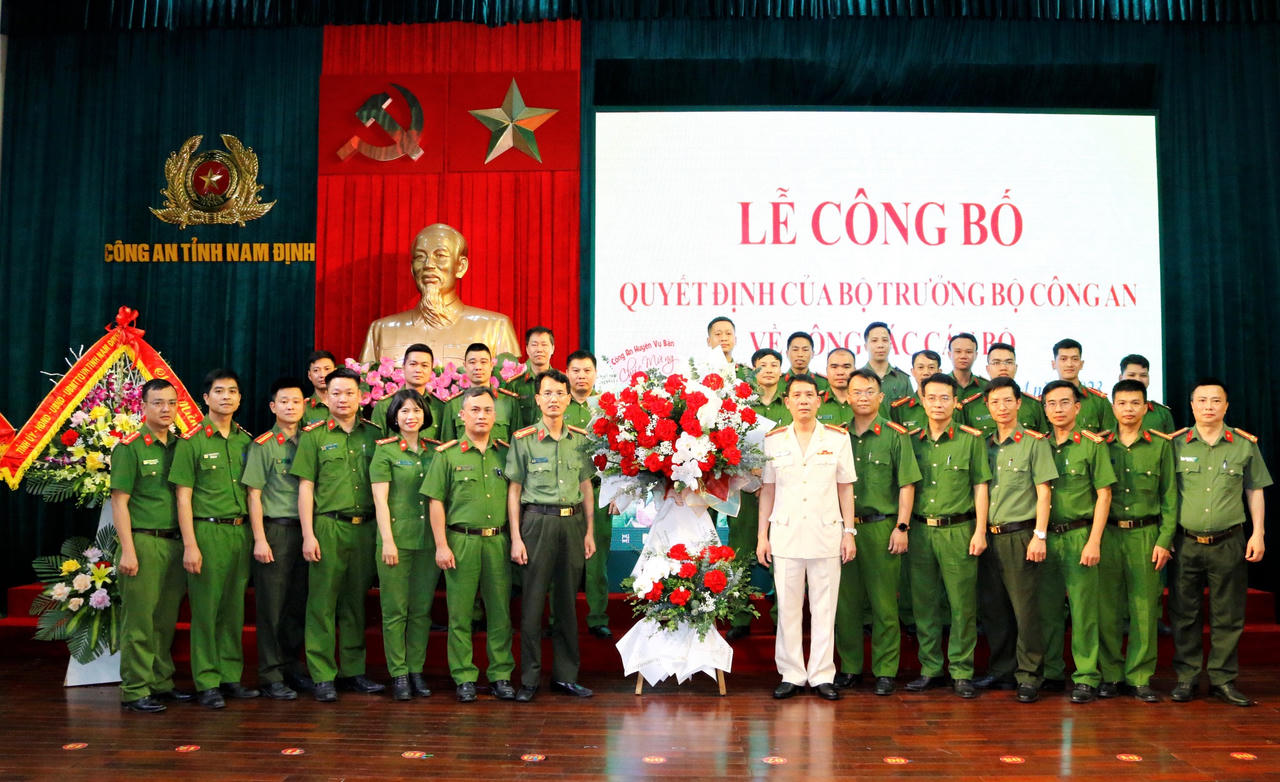 Công an tỉnh Nam Định có tân Phó Giám đốc