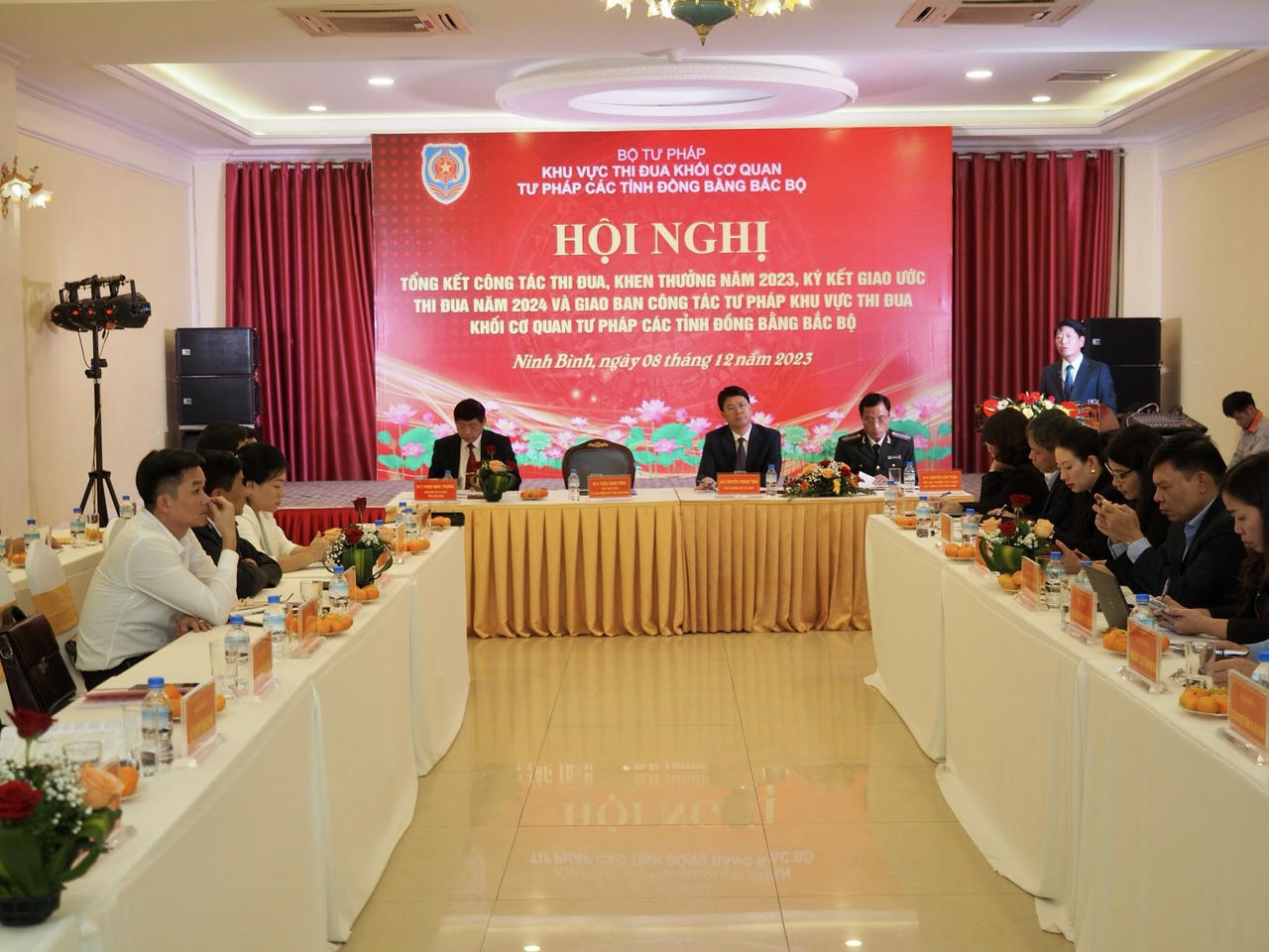 Khối cơ quan Tư pháp các tỉnh Đồng bằng Bắc bộ tổng kết thi đua năm 2023 và giao ban công tác Tư pháp