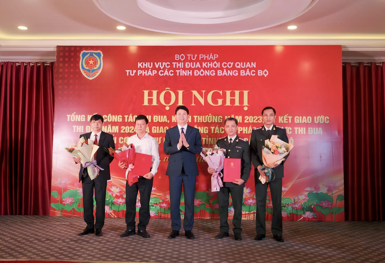 Khối cơ quan Tư pháp các tỉnh Đồng bằng Bắc bộ tổng kết thi đua năm 2023 và giao ban công tác Tư pháp